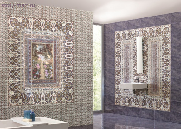 Conjunto Damasco Textil Панно (из 3-х плиток) 75x50