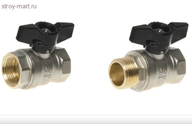 Кран шаровой латунь Strong T Ду 15 ВР/НР полный проход бабочка ELSEN EV12.2201 Кран шаровой латунь Strong T Ду 15 ВР/НР полный проход бабочка ELSEN EV12.2201