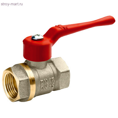 Кран шаровой латунь 11Б27п1 А30 никель Ду 40 ВР рычаг БАЗ - 007-7500