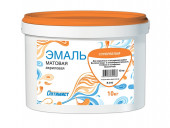 Эмаль акриловая для наружных и внутренних работ супербелая матовая «Оптимист» 10 кг Е310 - С-000113812