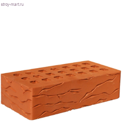 Кирпич лицевой красный «Кора Дуба», 1НФ М-150 (420 шт.) Braer - С-000093420