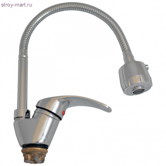 Смеситель одноручный для мойки ЦС-СМ 27г/2 M42/43 Престиж дл/излив гибкий Подольск утка - 026-1471