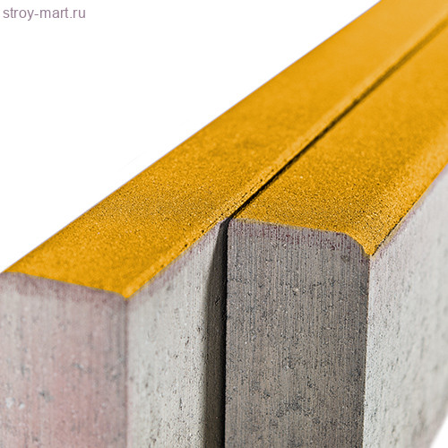 Бордюр тротуарный БР100.20.8. желтый, двухслойный Braer - С-000101433 Бордюр тротуарный БР100.20.8. желтый, двухслойный Braer - С-000101433