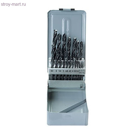 Набор сверл по металлу,1-10мм (через0,5 мм+3,2и4,8 мм) ,HSS,21шт,мет.бокс,цилин.хв./SPARTA 723755 - С-000109508 Набор сверл по металлу,1-10мм (через0,5 мм+3,2и4,8 мм) ,HSS,21шт,мет.бокс,цилин.хв./SPARTA 723755 - С-000109508