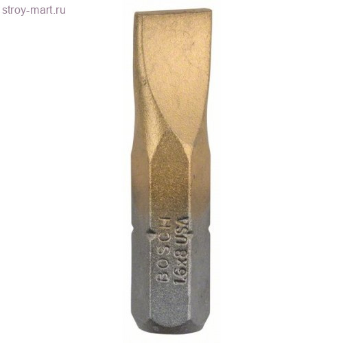 3 БИТ 25ММ S 1.6Х8.0 TIN - 2607001497 3 БИТ 25ММ S 1.6Х8.0 TIN - 2607001497