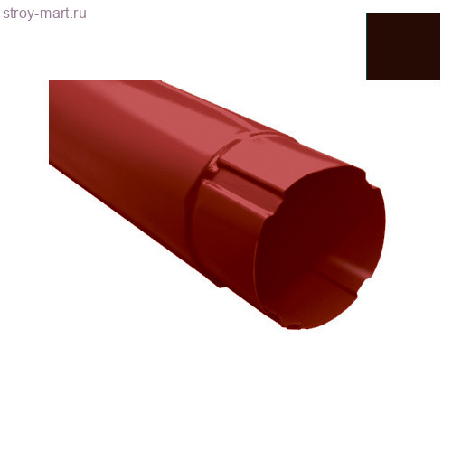 Grand Line труба круглая 90 мм 3 м RAL 8017 - С-000043751 Grand Line труба круглая 90 мм 3 м RAL 8017 - С-000043751