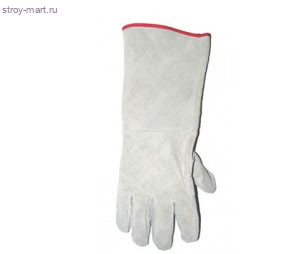 Краги сварщика, спилковые, серые - С-000087499