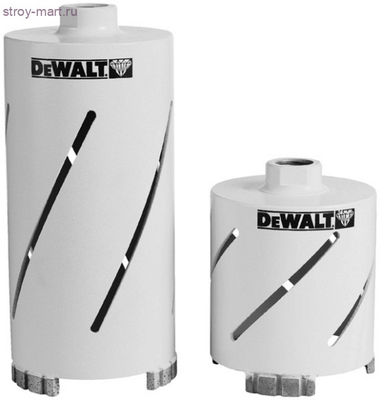 Коронка алмазная д\сух сверления,ф91х150мм,1\2"BSP F наруж - DT 3893 Коронка алмазная д\сух сверления,ф91х150мм,1\2"BSP F наруж - DT 3893