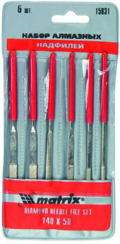 Набор надфилей алмазных, 140х50х3, 6 шт./Matrix 15831 - С-000099347 Набор надфилей алмазных, 140х50х3, 6 шт./Matrix 15831 - С-000099347