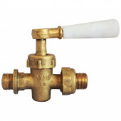 Кран 10б19бк1 Ду20 с ниппелем - 007-0743 Кран 10б19бк1 Ду20 с ниппелем - 007-0743