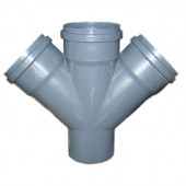 Крестовина PP-H серый Дн 110х50х50х45 б/нап в комплекте - 027-9503