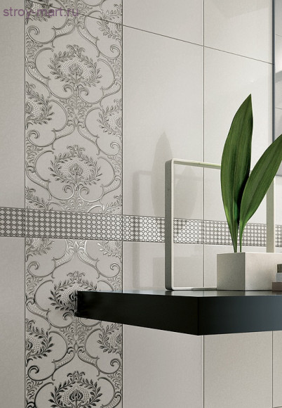 Мадейра Декор 2 белый 1641-0065 19,8х39,8 Мадейра Декор 2 белый 1641-0065 19,8х39,8