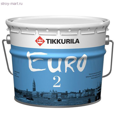 Краска водоэмульсионная Euro 2 глубоко матовая белая 18л - С-000119648 Краска водоэмульсионная Euro 2 глубоко матовая белая 18л - С-000119648