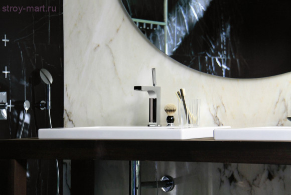 Смеситель для раковины, 160 мм, однорычажный, со сливным гарнитуром Axor Citterio 39031000 Смеситель для раковины, 160 мм, однорычажный, со сливным гарнитуром Axor Citterio 39031000