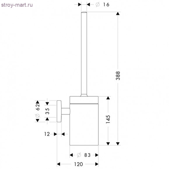 Набор для WC с держателем 40522000 Набор для WC с держателем 40522000