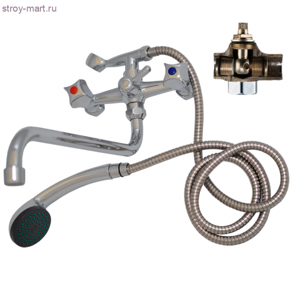 Смеситель для ванны ПСМ-157-К/50 хром шар/механизм дл/излив - 026-1393 Смеситель для ванны ПСМ-157-К/50 хром шар/механизм дл/излив - 026-1393