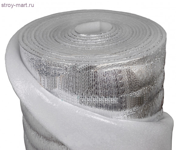 Рулон из всп полиэтилена с покр Лавсан 2мм*1,2м*30м, в уп 36 м2, Изоком ПЛ 2 - С-000116842