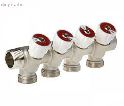 Коллектор латунь модульный 1х3/4 евроконус с выходом 2 рег вент ELSEN EMW02.02 Коллектор латунь модульный 1х3/4 евроконус с выходом 2 рег вент ELSEN EMW02.02