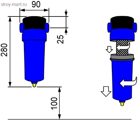 Фильтр основной очистки OMI CF 018 - 04A.0108.C