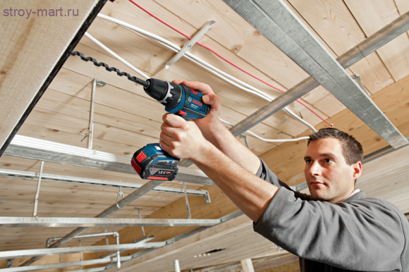 Аккумуляторная дрель-шуруповерт Bosch GSR 18 V-LI Professional - 060186610G Аккумуляторная дрель-шуруповерт Bosch GSR 18 V-LI Professional - 060186610G