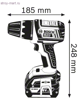 Аккумуляторная дрель-шуруповерт Bosch GSR 18 V-LI Professional - 060186610G Аккумуляторная дрель-шуруповерт Bosch GSR 18 V-LI Professional - 060186610G