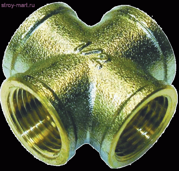 Крест латунь никель Ду 20 ВР Faro STC 5672 - 4606034006962 Крест латунь никель Ду 20 ВР Faro STC 5672 - 4606034006962