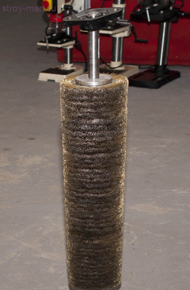 Стальной щёточный вал, проволока 0,5 мм