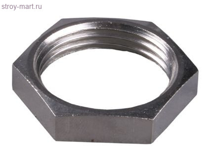 Контргайка латунь никель Ду 40 реборда ВР STC 5330 Контргайка латунь никель Ду 40 реборда ВР STC 5330