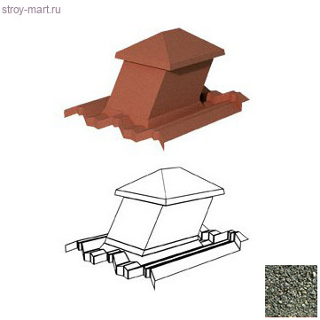 Вентиляционный выход GG 15-45 150х150 мм (пластик) Gerard (Forest Green 311) - С-000115642 Вентиляционный выход GG 15-45 150х150 мм (пластик) Gerard (Forest Green 311) - С-000115642