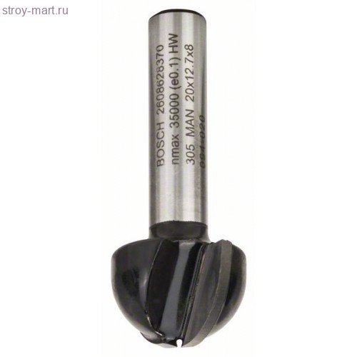 Фреза галтельная Std S8/R10/D20/L12,4 - 2608628370 Фреза галтельная Std S8/R10/D20/L12,4 - 2608628370