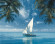 Ocean Sailboat Панно из 2-х плиток 40x50 Ocean Sailboat Панно из 2-х плиток 40x50