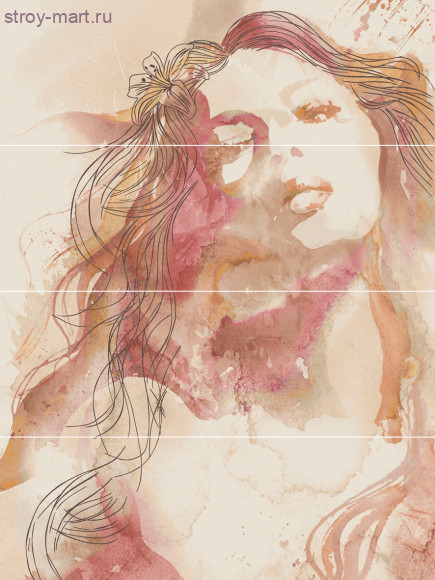 Nina Crema Панно (из 4-х плиток ) 75x100 Nina Crema Панно (из 4-х плиток ) 75x100