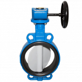 Затвор дисковый поворотный SYLAX Ду 50 Ру16 с редуктором Danfoss 065B7440