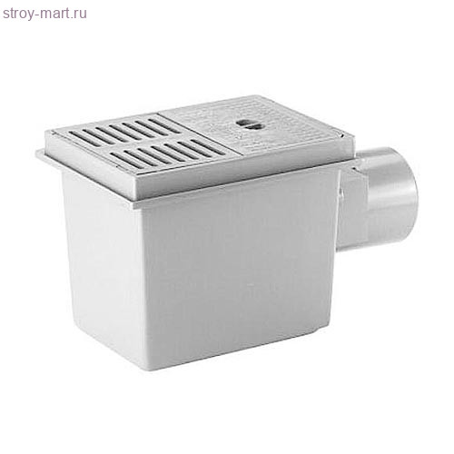 Трап горизонт PP Ду 110 с решеткой из ABS 180х125, с клапанами HL 77 Трап горизонт PP Ду 110 с решеткой из ABS 180х125, с клапанами HL 77