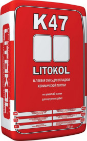 Litokol К47 - клеевая смесь, 25 кг (54 шт/под) - С-000046128