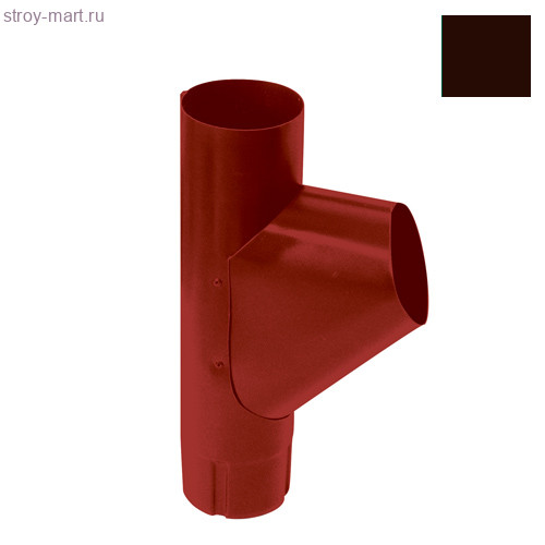 Grand Line тройник трубы 90 мм RAL 8017 - С-000043757 Grand Line тройник трубы 90 мм RAL 8017 - С-000043757