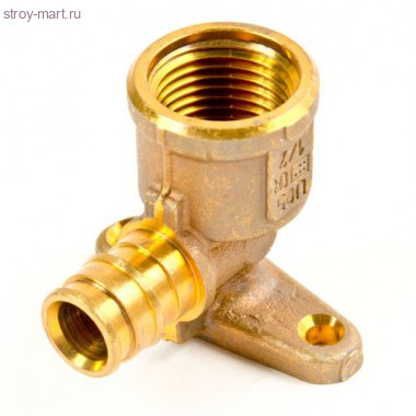 Водорозетка для PE-X латунь Дн 20х1/2 ВР с фл h=43мм Uponor 1023035 Водорозетка для PE-X латунь Дн 20х1/2 ВР с фл h=43мм Uponor 1023035