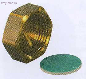 Заглушка латунь Ду 20 Н евроконус MLC для коллектора ВР Uponor 1014122 Заглушка латунь Ду 20 Н евроконус MLC для коллектора ВР Uponor 1014122