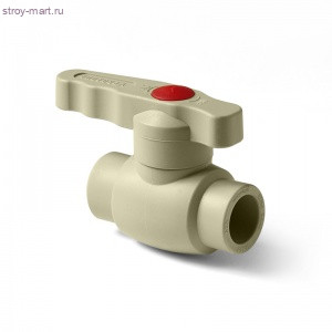 Кран PP-R сер шаровой Дн32 - 007-5003 Кран PP-R сер шаровой Дн32 - 007-5003