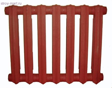 Радиатор чугун 2КП 100-90-500 4 секции МЗОО - 117-0437