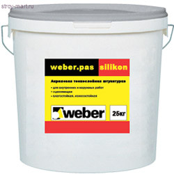 Штукатурка Силикон. Weber.pas silikon Шуба 1,5мм, 25 кг - С-000042040 Штукатурка Силикон. Weber.pas silikon Шуба 1,5мм, 25 кг - С-000042040