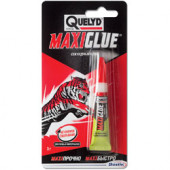 Клей секундный, жидкий Maxiglue прозрачный 3г (24 шт/кор., 36кор./пал.) «Quelyd» - С-000083266