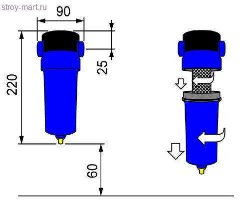Фильтр основной очистки OMI CF 005 - 04A.0030.C