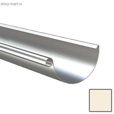 Lindab, Желоб полукруглый 150 мм*3 м, (001) RAL 9002 белый - С-000051857 Lindab, Желоб полукруглый 150 мм*3 м, (001) RAL 9002 белый - С-000051857