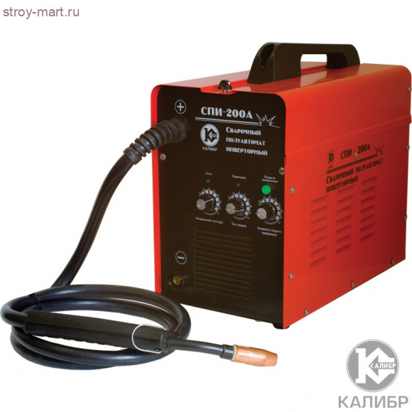 Сварочный полуавтомат инверторный "Калибр СПИ-200А" Сварочный полуавтомат инверторный "Калибр СПИ-200А"