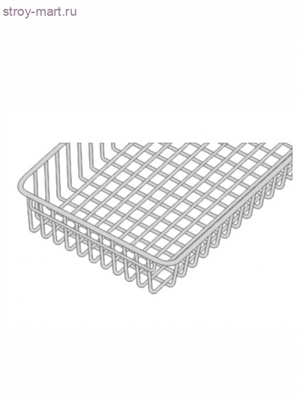 Корзина металлическая 800х400х120 «Серебристая»