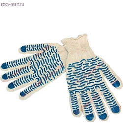 Перчатки х/б, покрытие ладони - ПВХ, «Волна», размер L-XL. 10 класс. Россия - С-000041155 Перчатки х/б, покрытие ладони - ПВХ, «Волна», размер L-XL. 10 класс. Россия - С-000041155