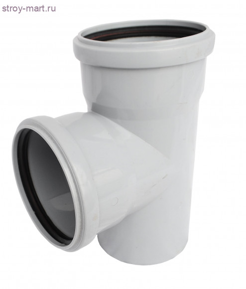 Тройник PP-H серый Дн 32х32х87 б/нап в комплекте РосТурПласт 11424