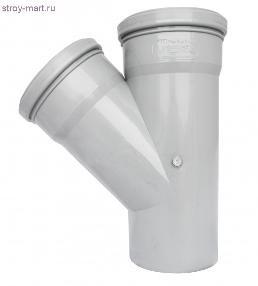 Тройник PP-H серый Дн 32х32х87 б/нап в комплекте РосТурПласт 11424