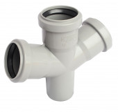 Крестовина PP-H серый Дн 50х50х50х87° б/нап в комплекте - 027-8519 Крестовина PP-H серый Дн 50х50х50х87° б/нап в комплекте - 027-8519